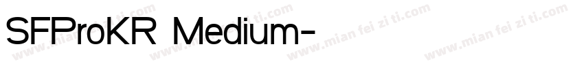 SFProKR Medium字体转换